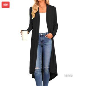 Long Sleeve Cardigan with Pockets, Lightweight Sweater for Fall Winter